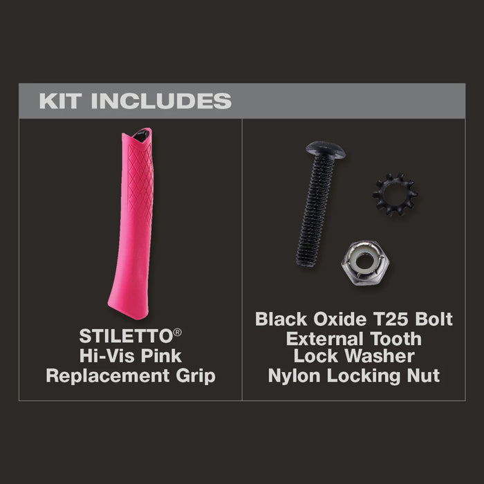 STILETTO STL  Hi-Vis Pink Repl Grip TBRG-P