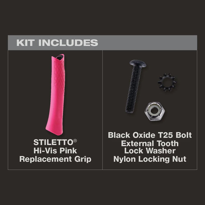 Milwaukee Tools STL  Hi-Vis Pink Repl Grip TBRG-P