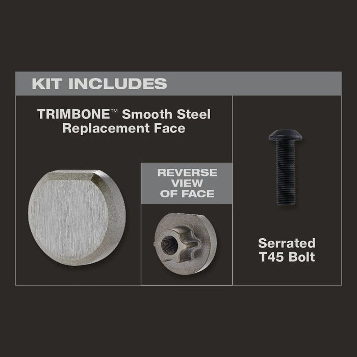 Milwaukee Tools TRIMBONE SMOOTH STEEL REPL FACE TRMB-RS