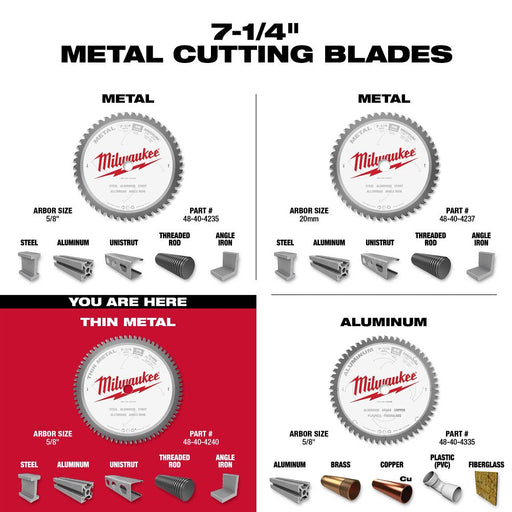 7-1/4 in. 70T Ferrous Metal Blade