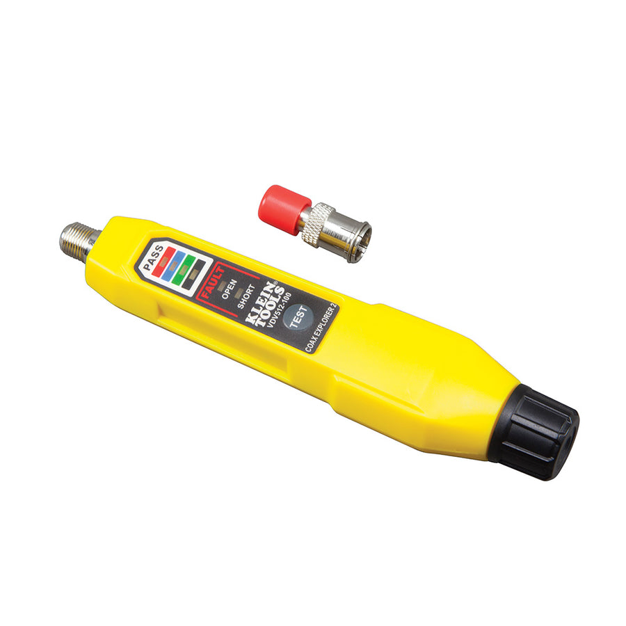 KLEIN TOOLS Cable Tester, Coax EXPLORER® 2 Tester w/ Batteries & Red Remote