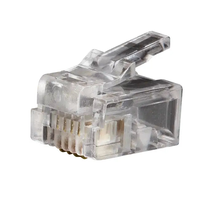 Klein Tools Modular Telephone Plugs, RJ11 6P4C, Pack of 500