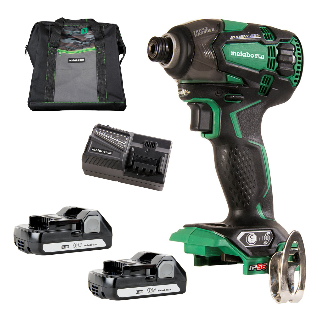 METABO HPT 18V Triple Hammer Impact Driver Kit — The Power Tool Store