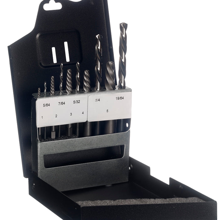 CHAMPION Juego de taladro/extractor de tornillos para mano izquierda