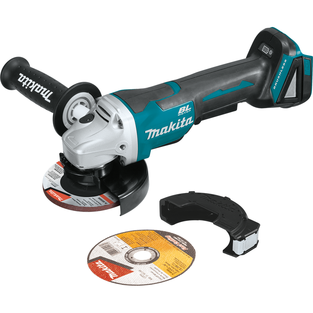 MAKITA 18V LXT® 4‑1/2” / 5" Paddle Switch Cut‑Off/Angle Grinder w/ Electric Brake (Tool Only)