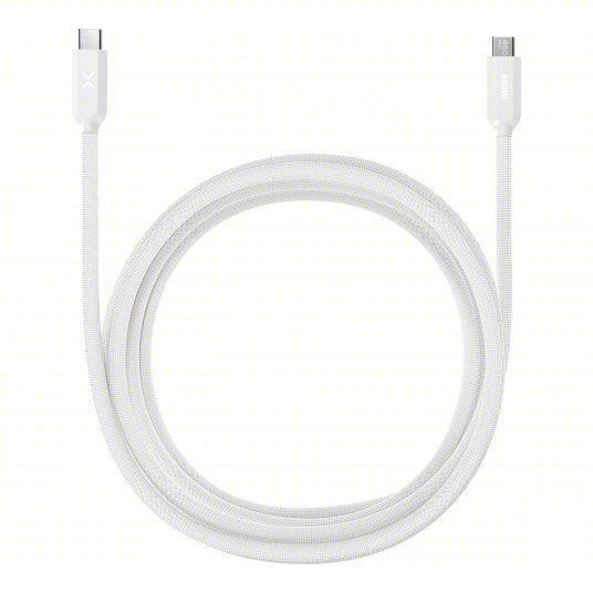 NOCO USB-C Cable 240W: Type C End 1, Type C End 2, White, 6 ft Lg, 3.1 USB Specification, USB Cable