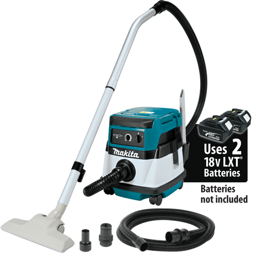 MAKITA 36V (18V X2) LXT® Cordless/Corded 2.1 Gallon HEPA Filter Dry Dust Extractor/Vacuum (Tool Only)