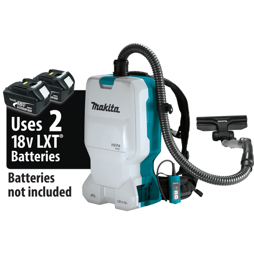 MAKITA 36V (18V X2) LXT® 1.6 Gallon HEPA Filter Backpack Dry Vacuum (Tool Only)