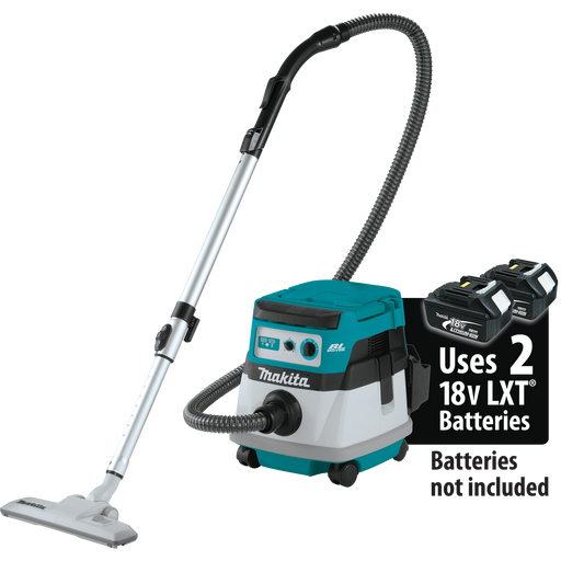 MAKITA 36V (18V X2) LXT® 2.1 Gallon Wet/Dry Dust Extractor/Vacuum (Tool Only)