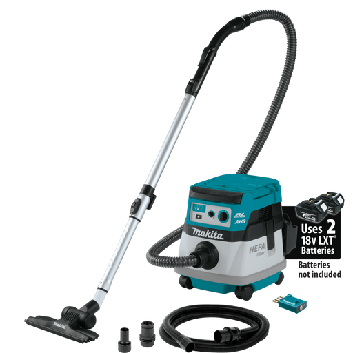 MAKITA 36V (18V X2) LXT® 2.1 Gallon HEPA Filter Dry Dust Extractor/Vacuum (Tool Only)