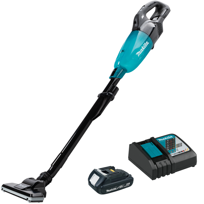 MAKITA 18V LXT® Compact 4‑Speed Vacuum w/ Push Button Kit