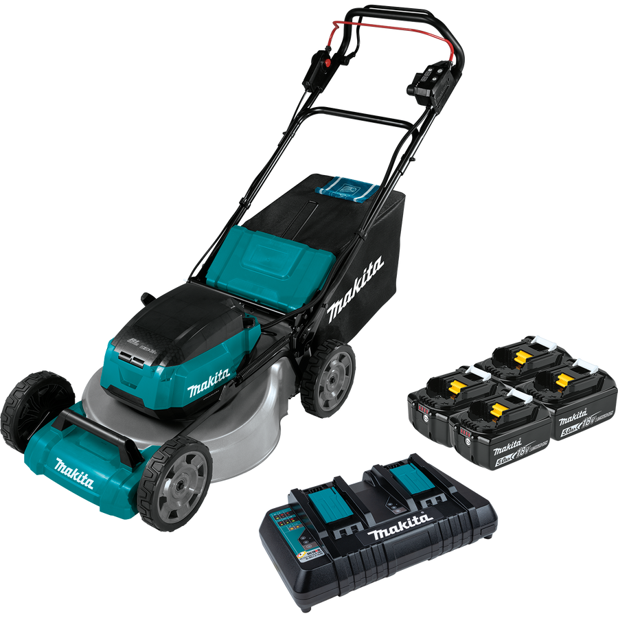 MAKITA 36V (18V X2) LXT® 18" Self‑Propelled Commercial Lawn Mower Kit w/ 4 Batteries