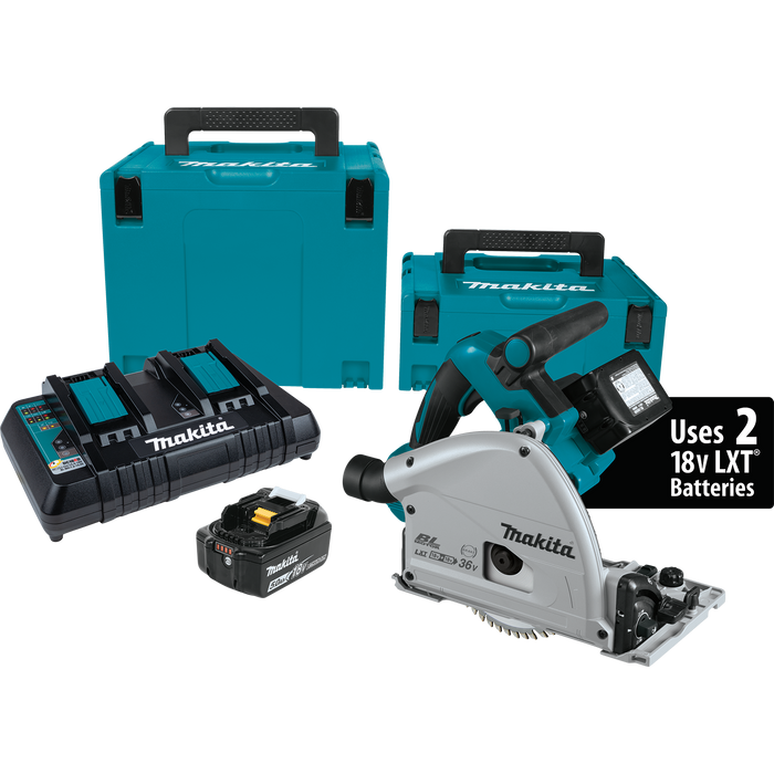 MAKITA 36V (18V X2) LXT® 6‑1/2" Plunge Circular Saw Kit