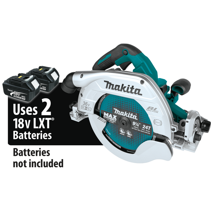 makita klapprad 36v MAKITA 36V (18V X2) LXT® 9‑1/4” Circular Saw w/ Guide Rail Compatible — The Power Tool Store