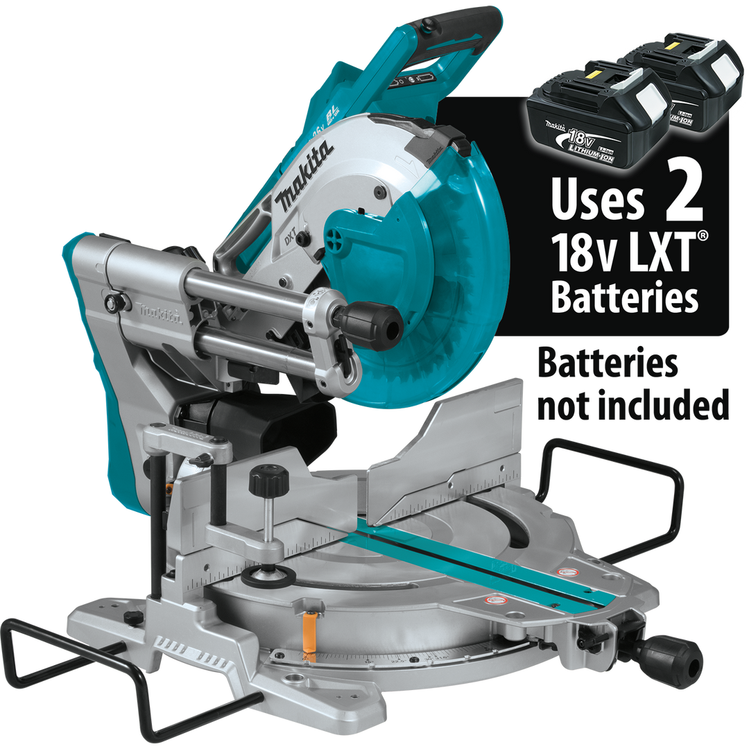 MAKITA 36V (18V X2) LXT® 10" Dual‑Bevel Sliding Compound Miter Saw w/ Laser (Tool Only)