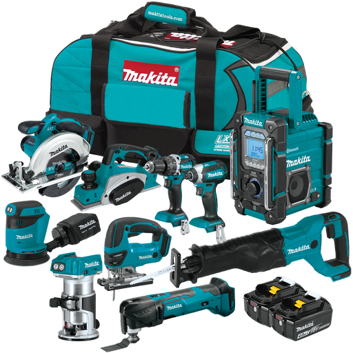 MAKITA 10 PC. 18V LXT® Wood Working Combo Kit