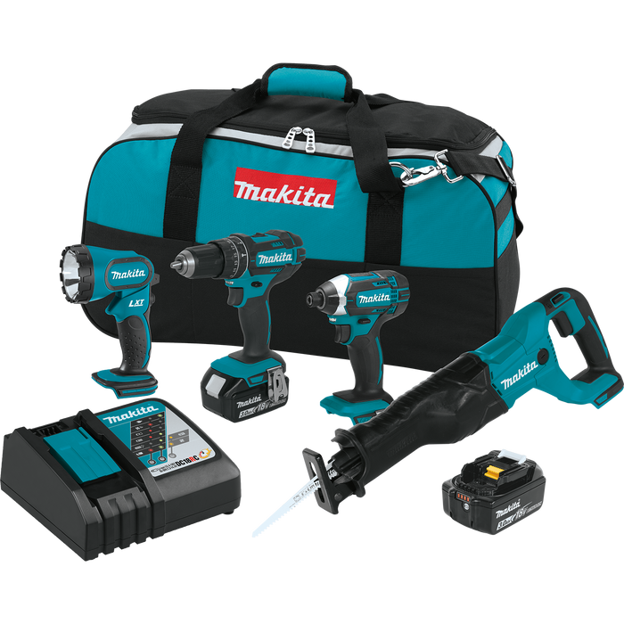 MAKITA 18V LXT® 4 PC. Combo Kit