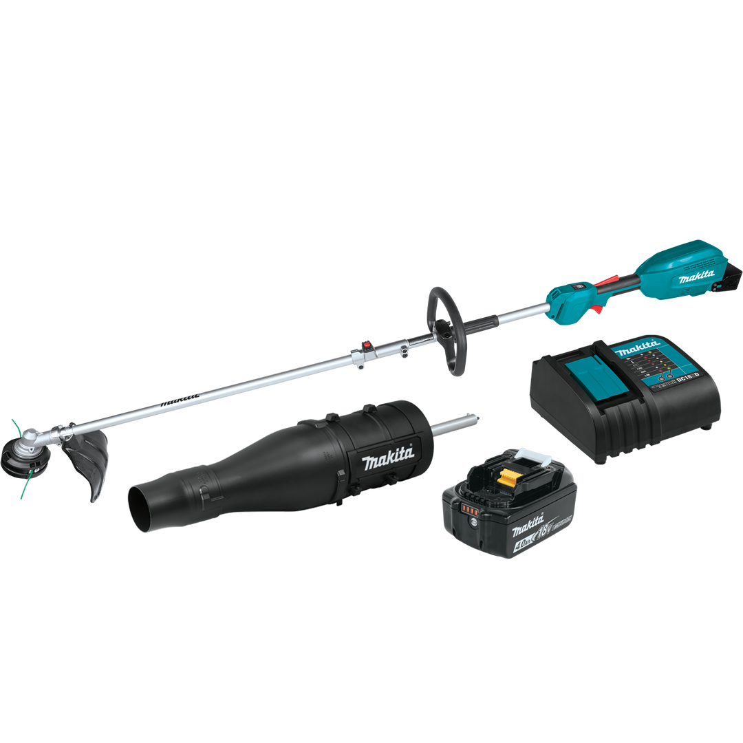 MAKITA 18V LXT® Couple Shaft Power Head Kit w/ 13" String Trimmer & Blower Attachments