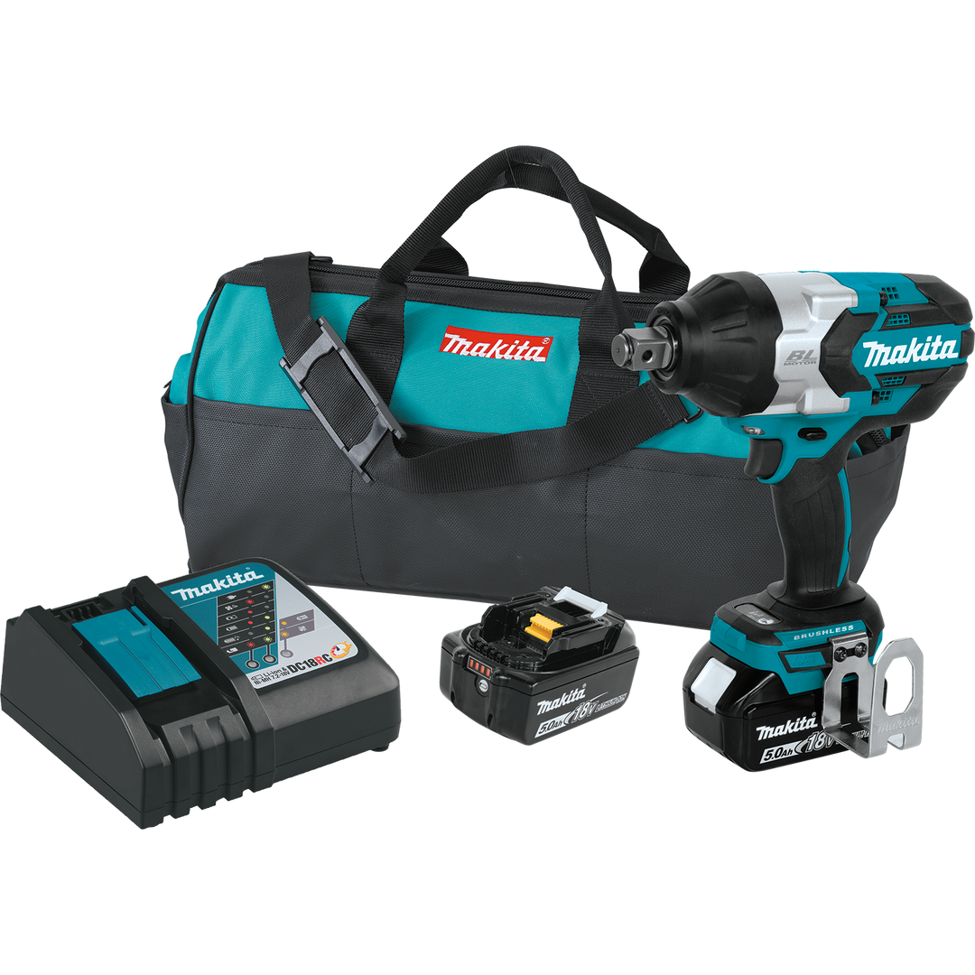 MAKITA 18V LXT® High‑Torque 3/4" Sq. Drive Impact Wrench w/ Friction Ring Anvil Kit