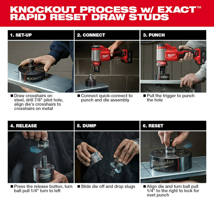 MILWAUKEE M18 FORCE LOGIC 10T Knockout Tool 1/2" - 4" Kit