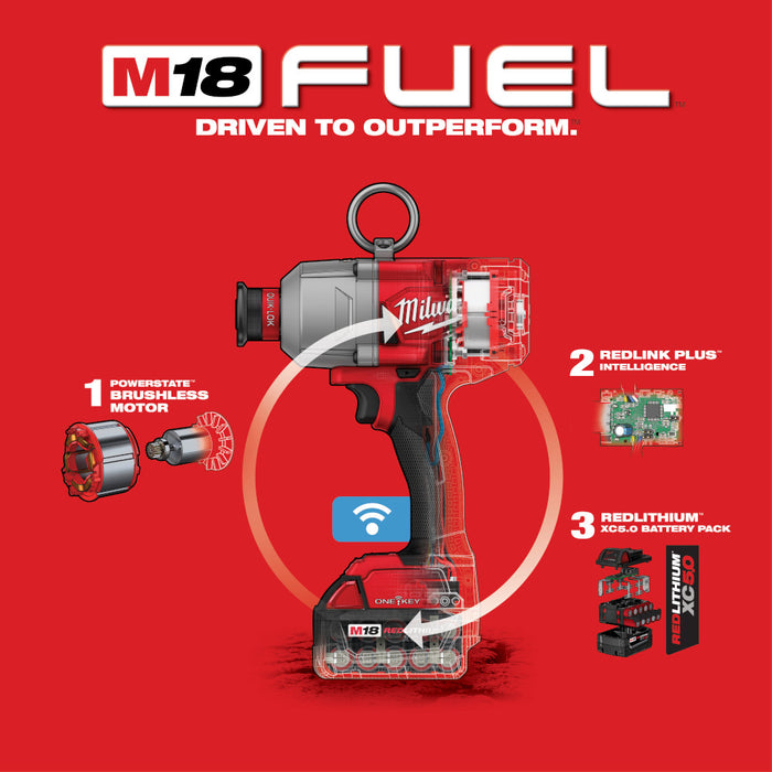 MILWAUKEE M18 FUEL™ 7/16" HTIW hexagonal utilitario con kit ONE-KEY™