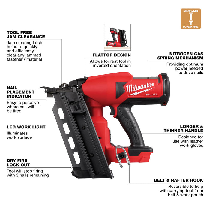 MILWAUKEE M18 FUEL™ Duplex Nailer (Tool Only)