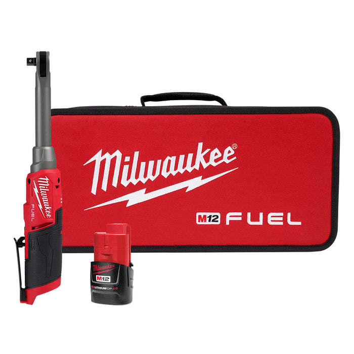 MILWAUKEE M12 FUEL™ Kit de trinquete de alta velocidad de alcance extendido de 3/8"