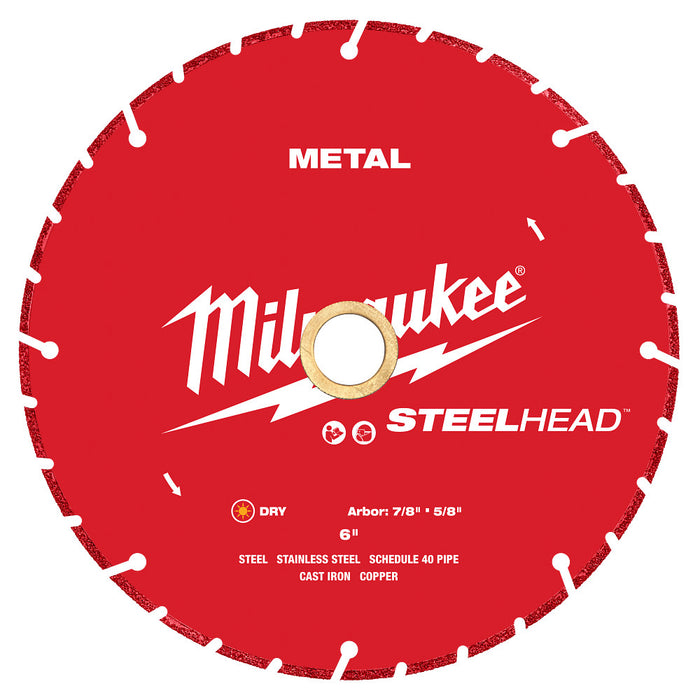 Milwaukee Tools 6” Metal Cutting Diamond Blade 49-93-7815