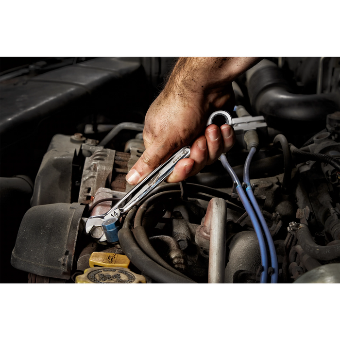 Milwaukee 15pc. Metric Ratcheting Combination Wrench Set with Tray for PACKOUT™ Drawers 48-22-0155