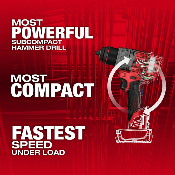 MILWAUKEE M12 FUEL™ 1/2" Hammer Drill/Driver (Tool Only)