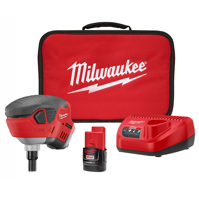 MILWAUKEE M12 Palm Nailer Kit 2458-21 Q4