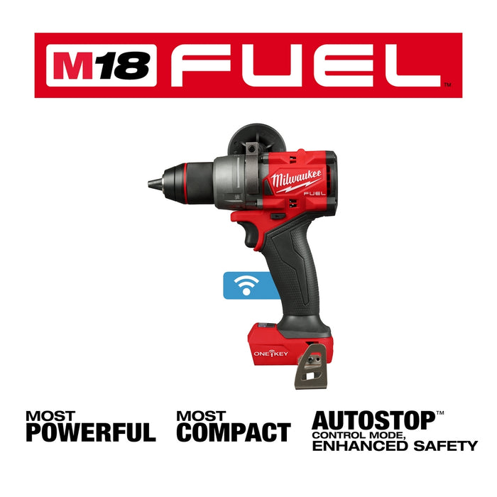 MILWAUKEE M18 FUEL™ 1/2” Hammer Drill/Driver w/ ONE-KEY™ (Tool Only)