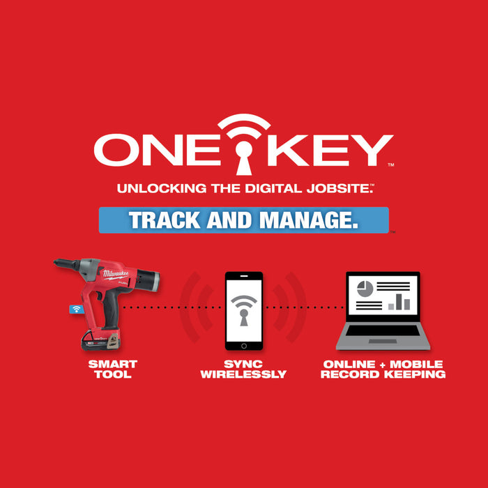 MILWAUKEE M18 FUEL™ 1/4" Blind Rivet Tool w/ ONE-KEY™ Kit