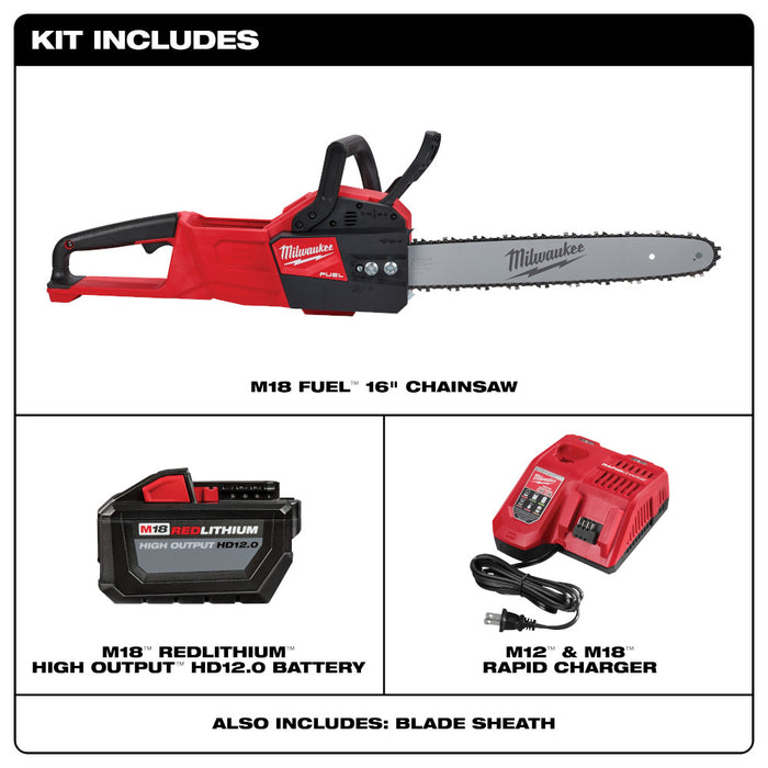 Kit de motosierra MILWAUKEE M18 FUEL™ de 16"