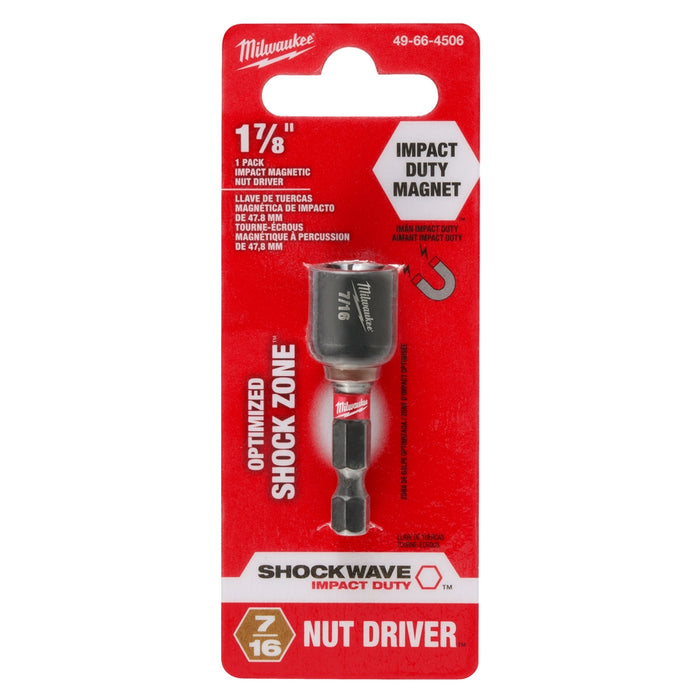 MILWAUKEE SHOCKWAVE IMPACT DUTY™ 1-7/8" Magnetic Nut Drivers
