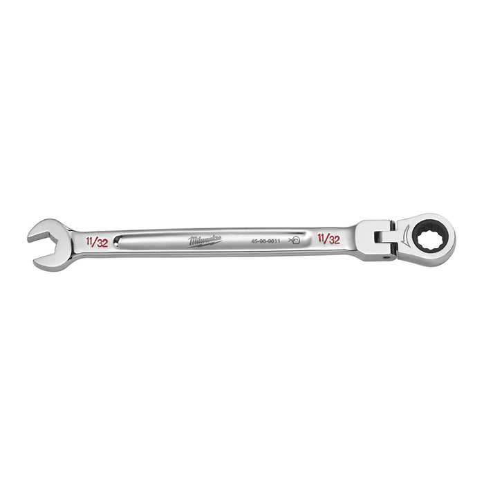 MILWAUKEE Flex Head Ratcheting Combination Wrench - SAE