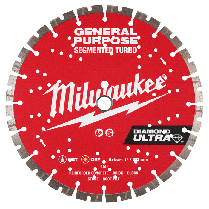 MILWAUKEE DIAMOND ULTRA™ Segmented Turbo General Purpose Blades Q4