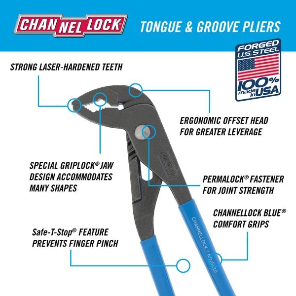 CHANNELLOCK 9.5" GRIPLOCK® Plier
