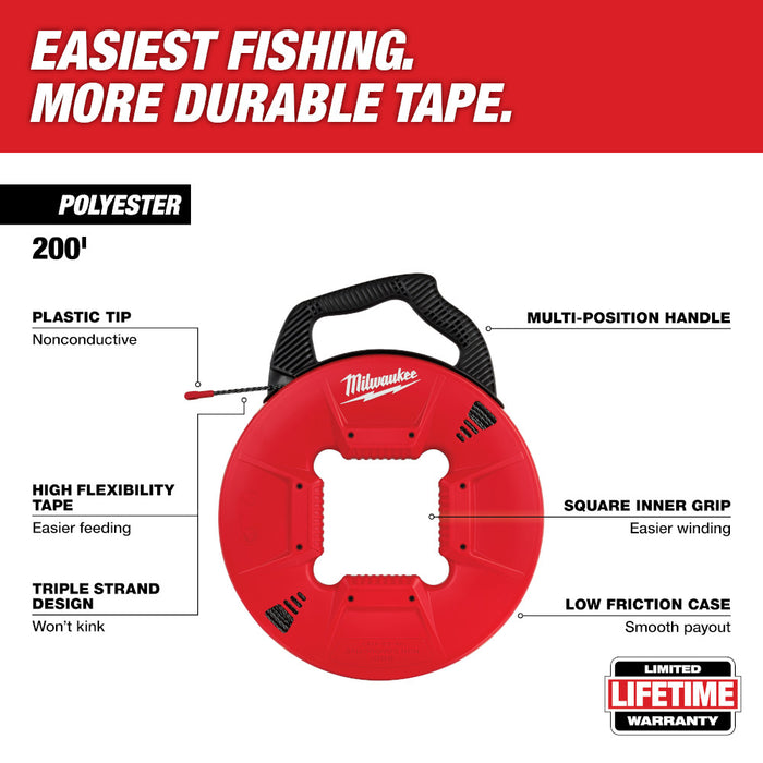 MILWAUKEE Polyester Fish Tape