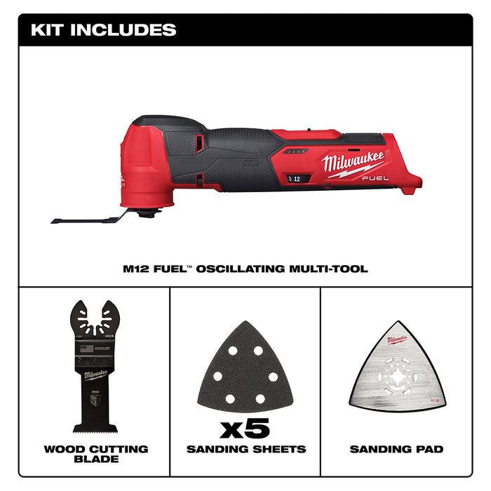 MILWAUKEE M12 FUEL Oscillating Multi-Tool (Tool Only)