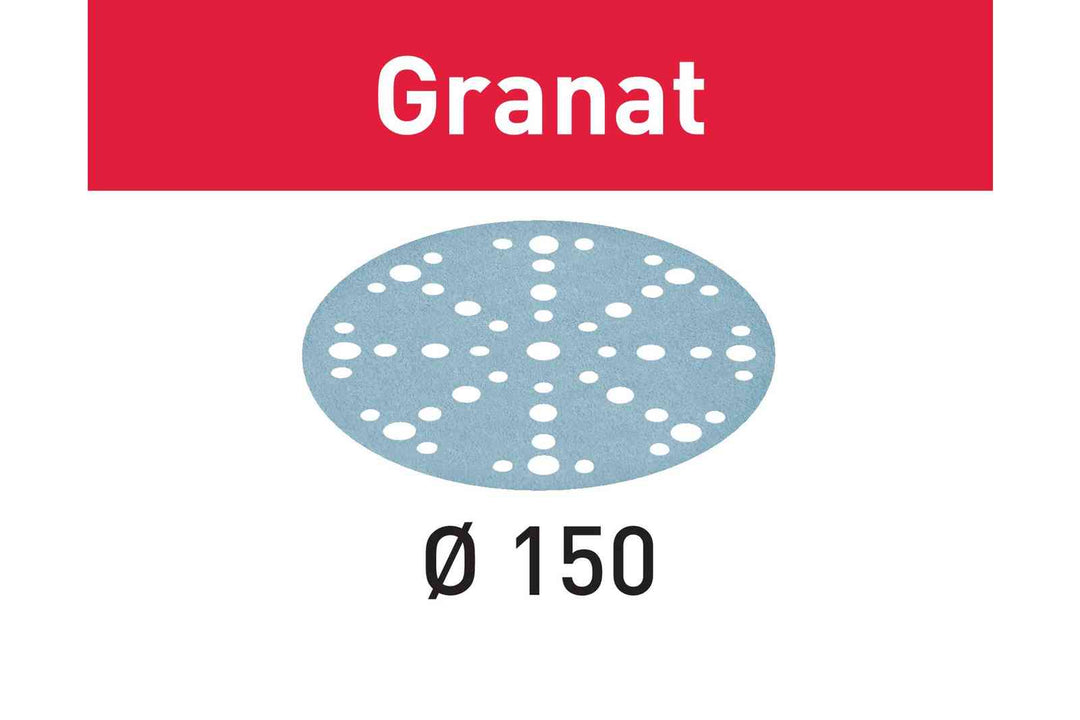 FESTOOL Abrasive Sheet Granat STF D150/48 (10, 50, 100 PACK)