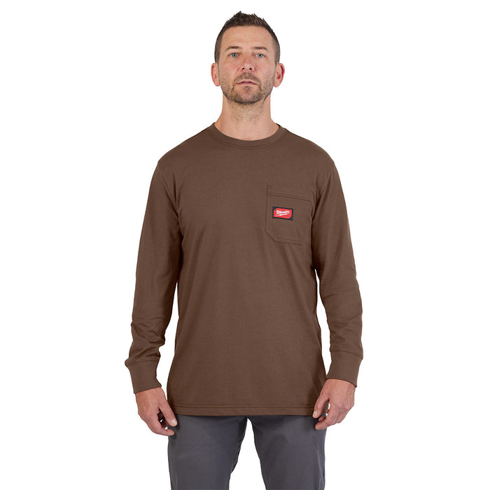 GRIDIRON™ Pocket T - LS Brown XL
