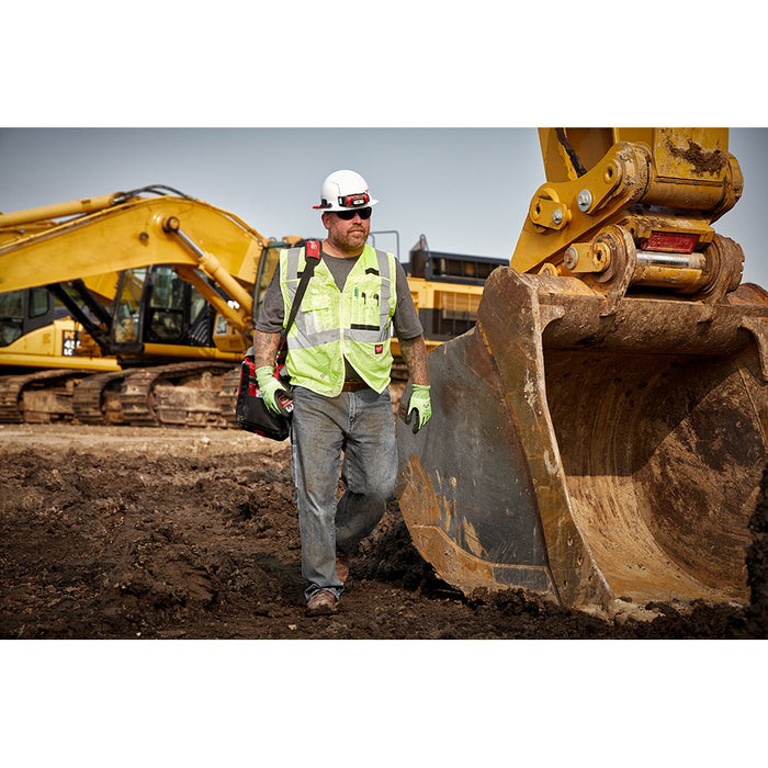 Chaleco de seguridad de malla de alta visibilidad MILWAUKEE Clase 2 (ANSI)