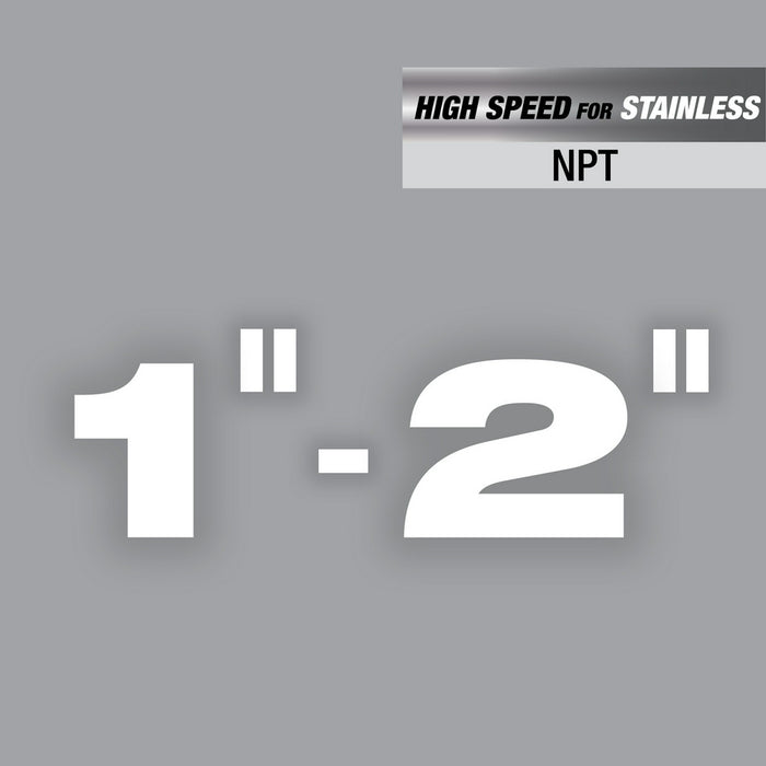 MILWAUKEE 1"-2" HIGH SPEED FOR STAINLESS NPT Universal Pipe Threading Dies