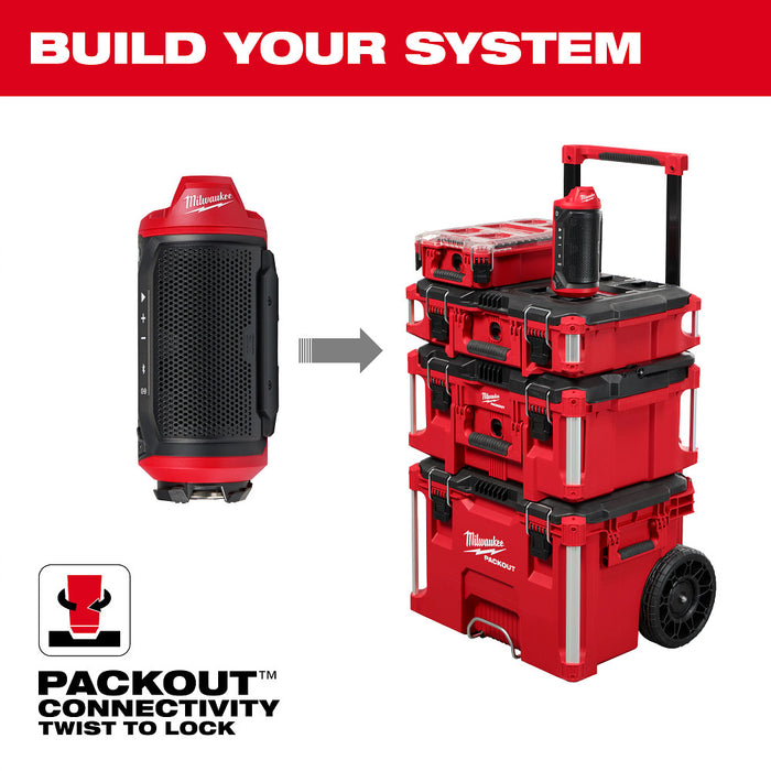 MILWAUKEE M12™ BLUETOOTH® Jobsite Speaker w/ PACKOUT™ Compatibility
