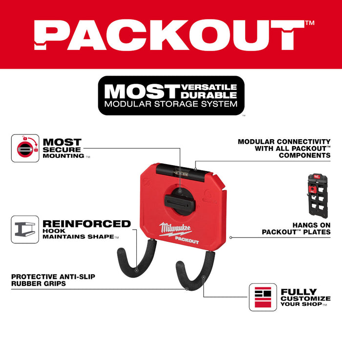 MILWAUKEE PACKOUT™ 3” Curved Hook