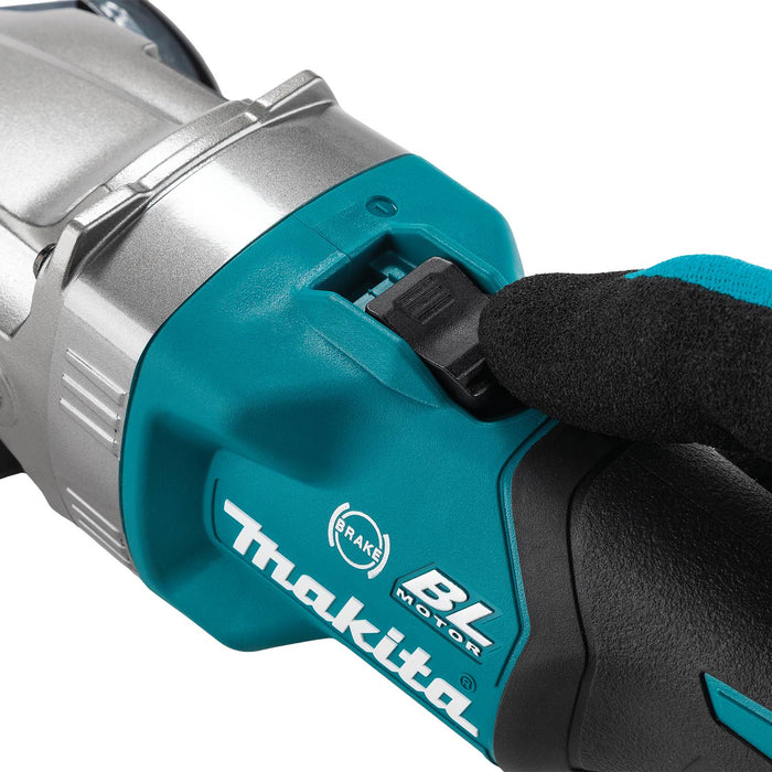 Makita GAG15Z 40V max XGT® Brushless Cordless 5" Slide Switch Flathead Grinder, Variable Speed, with Electric Brake, Tool Only