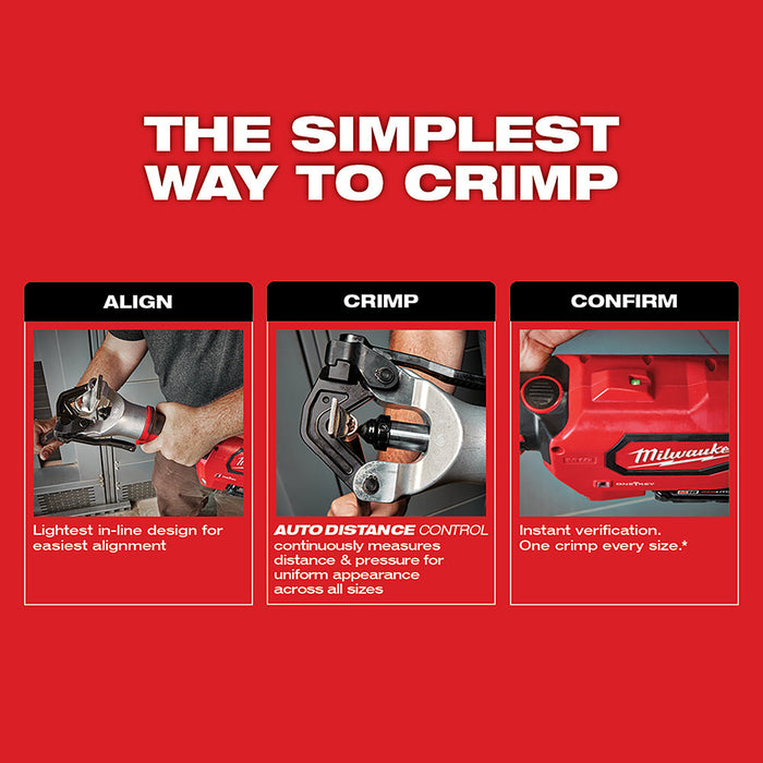 MILWAUKEE M18 FORCE LOGIC 750 MCM Dieless Crimper Kit