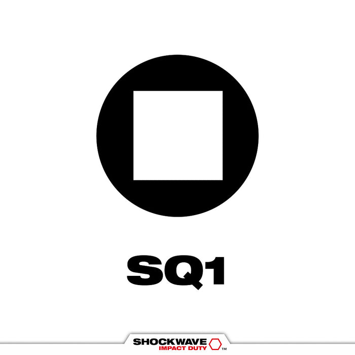 Milwaukee Tools 35" SQ1 Impact Driver Bit 5 Pack 48-32-4575