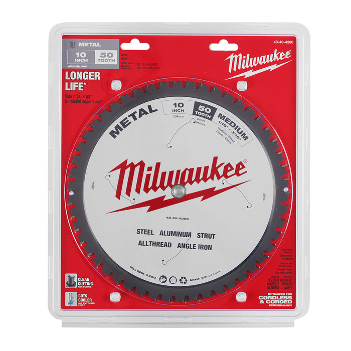 Milwaukee Tools 10" FERROUS METAL BLADE 48-40-4260